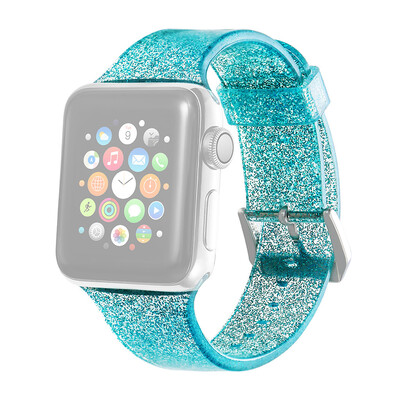 

〖Follure〗Bling Soft Silicone Replacement Sport Band Strap For Apple For iwatch 4 40mm