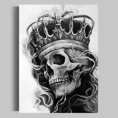 

Diamond Mosaic Cross Stitch Skull Diamond Embroidery Cartoon Home Decor Painting Unfinished Personality Decoration