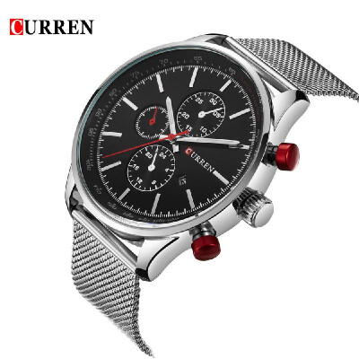 

CURREN 2016 Brand Luxury Mens Quartz Casual Watch 30M Daily Water-resistant Man Business Wristwatch W Calendar Watch for Man