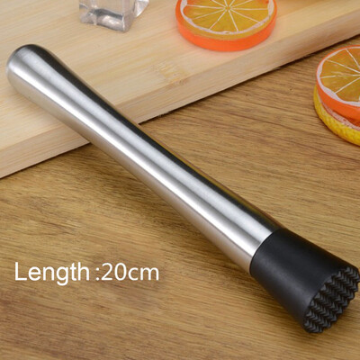 

Cocktail Muddler Stainless Steel Bar Mixer Barware Drink Mojito Cocktail DIY