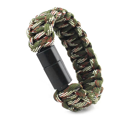 

Outdoor Survival Multifunction Umbrella Rope Bracelet Charger Data Cable