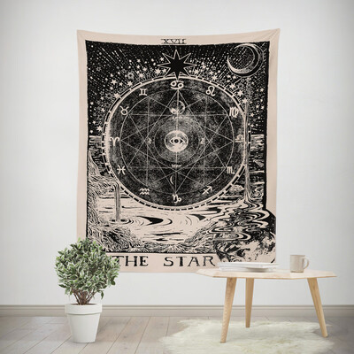 

Gobestart 150X100CM Tarot Tapices Tapestry Tunic Tapestry Tablecloth Home Decor