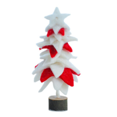 

Handmade Desktop Christmas Tree Pearl Wool Felt Christmas Home Decoration Ornaments