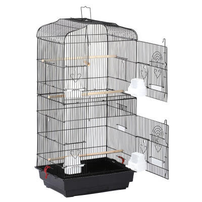 

Greensen Portable Bird Cage Parakeet Cockatiel Tall Cages with Stand&Plastic Food Bowls