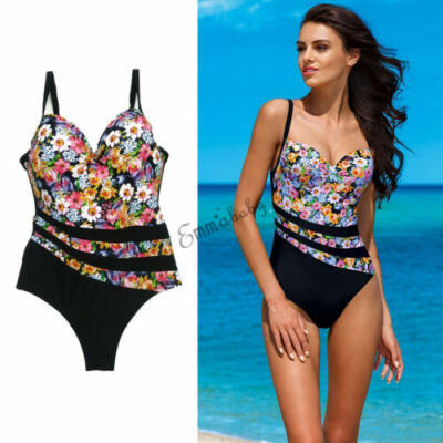 

Fashion Women Swimsuit Push Up Ladies Bikini Swimwear Bathing One Piece Monokini