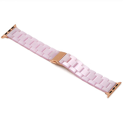 

〖Follure〗Luxury Crystal Resin Bling Agate Beads Watch Band Wrist Strap For iwatch 42MM