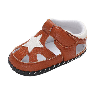 

Toddler Boy Star Crib Shoes Newborn Soft Sole Anti-slip Baby Sneakers