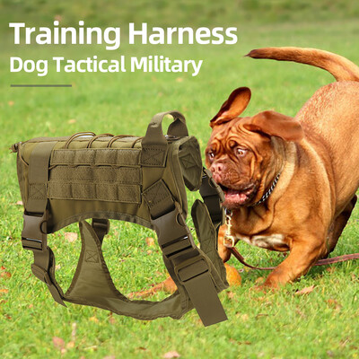 

Dog Tactical Harness Vest Military Training Patrol Jacket with Pulling Handle