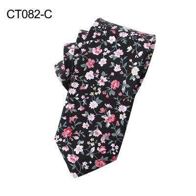 

Men Tuxedo Suit Accessory Business Wedding Party Decor Tie Flower Print Necktie