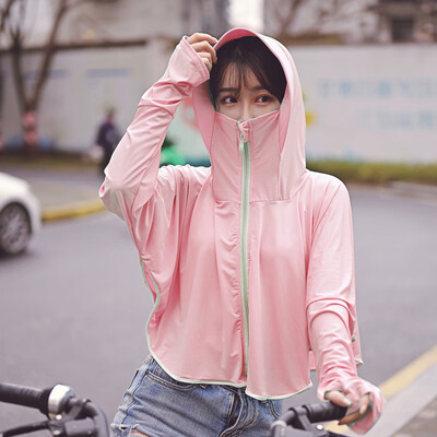 

Sunscreen women 2019 new ultra-thin summer UV fairy coat cycling short sunscreen cloak