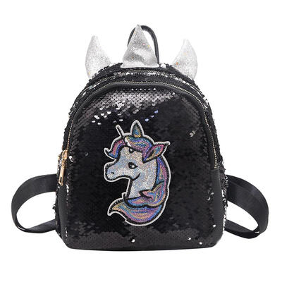 

Cute Sequins Horse Print Travel Backpacks Preppy Women Small School Bags