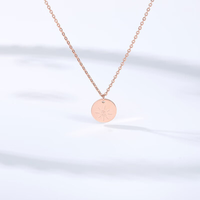 

Dainty Fashion Celestial Sun Necklace For Women Girl Jewelry Birthday Gift Gold Color Charm Amulet Pendant Best Friends Gift