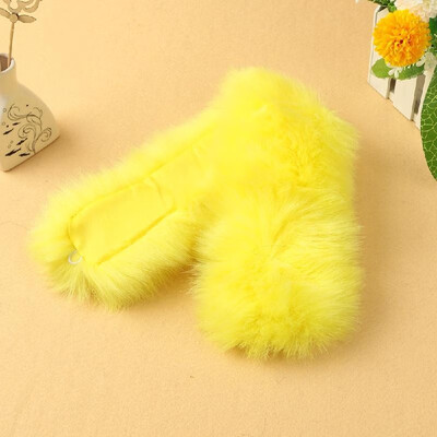 

Women Winter Faux Fox Fur Scarf Collar Hook-Eye Fluffy Vintage Elegant Soft Shawl Neckerchief Scarves