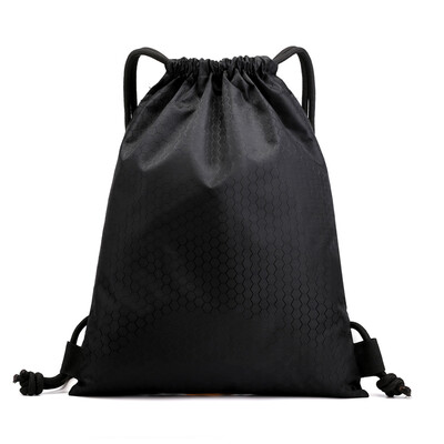 

Customized bundle pocket rope pulling shoulder bag for men&women portable folding waterproof simple outdoor travel fitness Bac