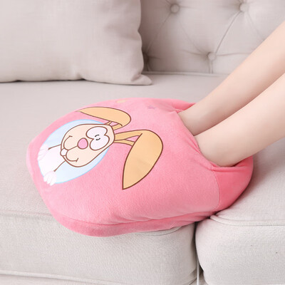 

Warm coffee removable&washable plug warm foot treasure electric heating shoes electric hot treasure warm baby warm foot warmer pink NK-004