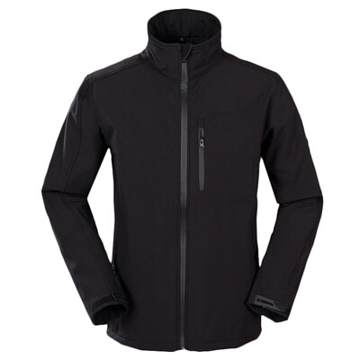 

Toponeto Men Winter Zipper Pocket Softshell Windproof Waterproof Soft Coat Shell Jacket