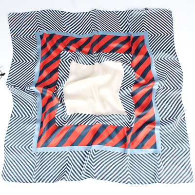 

New scarf female Korean version of the small square scarf spring&autumn tide hair band female small fresh Korean professional silk scarf decorative scarf
