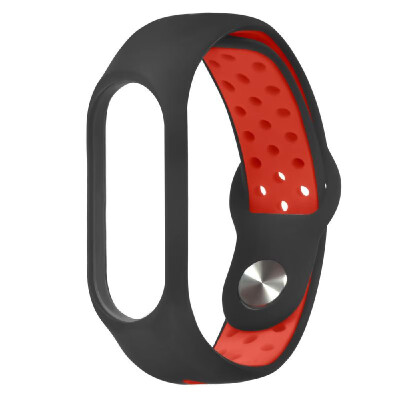 

Silicone Watchband Lightweight Ventilate Watch Strap Wristband Bracelet for Xiaomi Mi Band 3 Wrist Strap