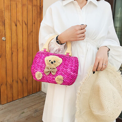 

Tailored New Women Fashion Summer Beach Wild Messenger Shoulder Weave Handbag