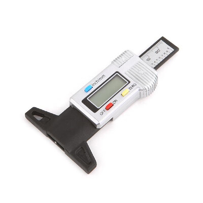 

Electronic digital display tire pattern depth gauge 0-25mm tread gauge depth vernier caliper measuring tool wholesale Digital trea
