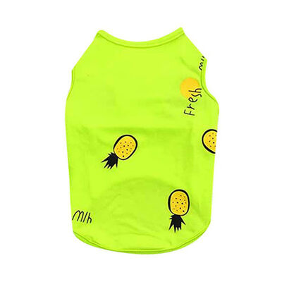 

Pet Summer Cool Costume Dogs Elastic Cotton Vest with Cute Pineapple Patterns GreenBluePurple Pet Supplies Product