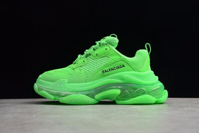

Triple  Paris Shijia Cushion Crystal Bottom Thick-soled Dad Shoes Paris Shijia New Air Cushion Shoes Combination Nitrogen Bottom