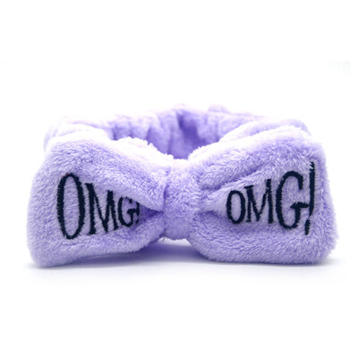 

Letter "OMG" Coral Fleece Soft Bow Headbands For Women Girls Cute Hair Holder Hairbands Hair Bands Headwear Hair Accessories