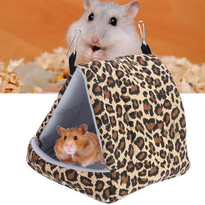 

Greensen Hamster Nest Windproof Warm Canvas Hammock Hanging Swing Bed Cave for Pet Hamster