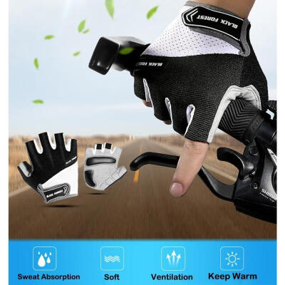 

Summer Cycling Bike Bicycle Gloves Gel Half Finger Shockproof Sport Gym Gloves