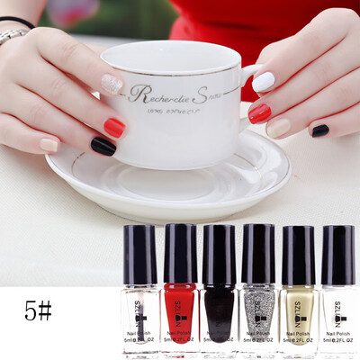 

Toponeto 6 Pcs Nail Polish Magic Mirror Effect Chrome Nail Art Polish Varnish