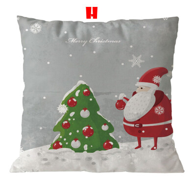 

Tailored Cotton Linen Christmas Pillow Case Sofa Car Throw Cushion Cover Home Decor