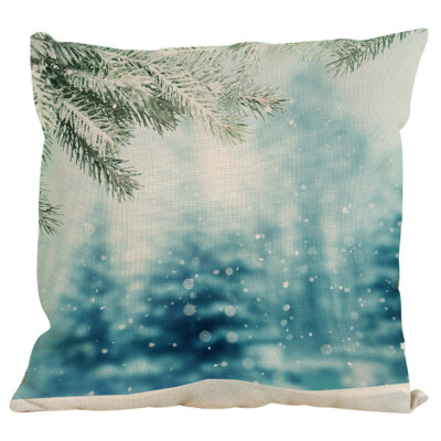 

Tailored New Christmas Cotton Linen Pillow Case Sofa Cushion Cover Home Decor A