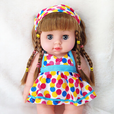 

Gobestart Cute Girl Dolls African American Play Dolls Lifelike 12 inch Baby Play Dolls