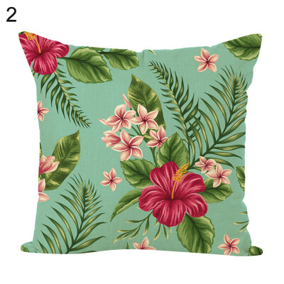 

Flower Green Plants Square Throw Pillow Case Cushion Cover Sofa Bed Car Decor