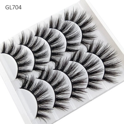 

5 pairs natural false eyelashes fake lashes long makeup 3d mink lashes eyelash extension mink eyelashes for eyes beauty