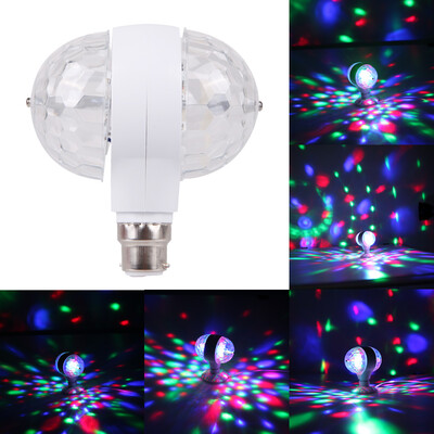 

E27 B22 6W Double-headed Magic Stage Colorful Light Rotating Lamp for Party