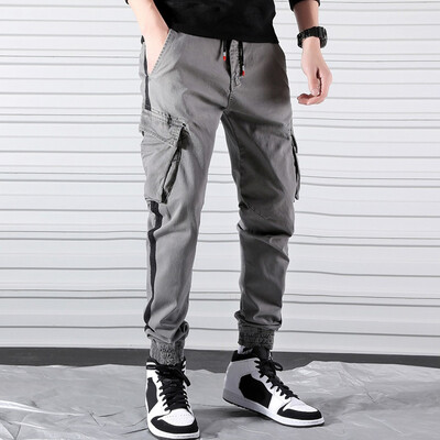

Gobestart Mens Straight Casual Cotton Slim Fit Sport Long Pants Pocket Trousers