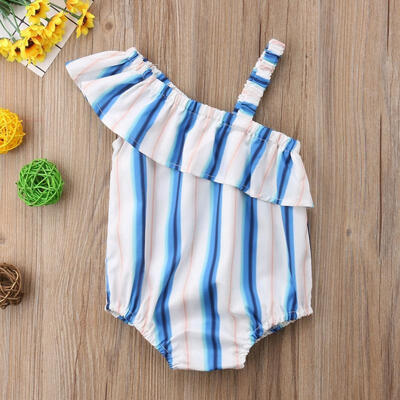 

Toddler Girl Kid Summer Stripe Romper Jumpsuit Bodysuit Baby Clothes Outfits Set