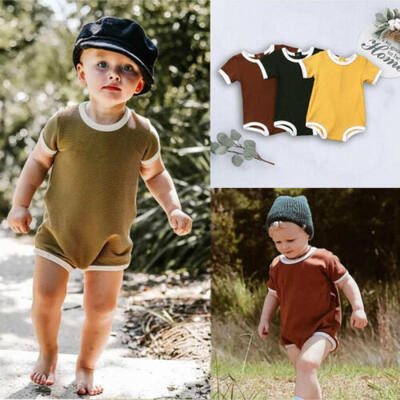 

US 2019 Toddler Baby Boys Kids Cottom Romper Playsuit One-Pieces Outfits Clothes