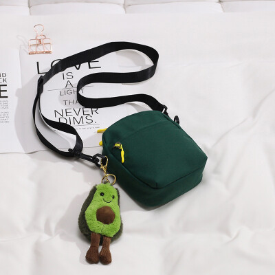 

Cute small bag female ugly cute girl bag 2019ins super fire Japanese wild canvas shoulder Messenger bag tide