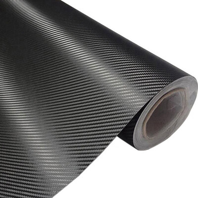 

50x200cm 3D Matt Black Carbon Fiber Auto Vinyl Foil Film Wrap Roll Sticker Decal