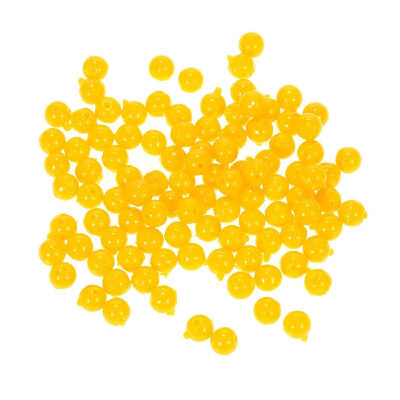 

100pcs Soft Fishing Lures Semi Floating Smell Ball Bead Feeder Corn Flavour Artificial Bait Fishing Accessories