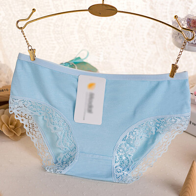 

CharmLeaks Womens Cotton Bikini Panties Lace Trim Underwear Briefs Multi Pack