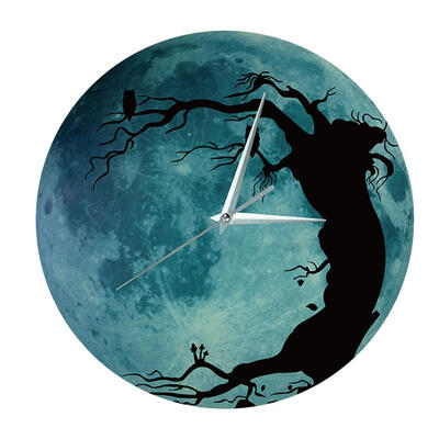 

Animal Wall Clock Luminous Moon Decorative Hanging Clocks Home Decors Gifts