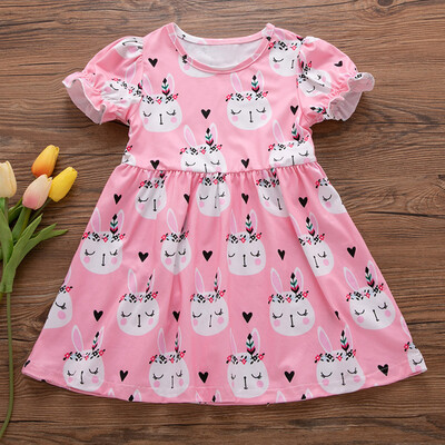 

Toddler Kids Baby Girl Summer Easter Bunny Princess Dress Clothes Outfits