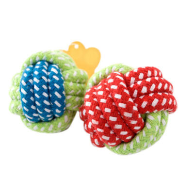 

Pet Toy Dog Toys Dogs Chew Clean Teeth Green Rope Ball Toy For Big Small Dog Cat Outdoor Training Fun Game