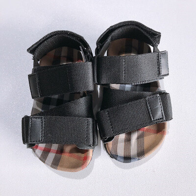 

Willa&Emma Black plaid parent-child sandals child Comfort 13712