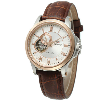 

Stainless steel waterproof leather Japan automatic mechanical watch mens watch mens watch hollow male mechanical