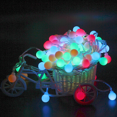 

Gobestart Fairy String Light Ball Shaped Curtain Lamp Party Wedding Outdoor Decor MR