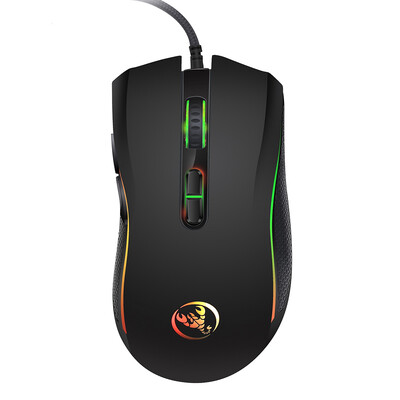 

HXSJ A869 Wired Gaming Mouse 3200DPI 7 Buttons 7 Color LED Optical Computer Mouse Player Mice Gaming Mouse for Pro Gamer